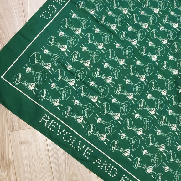 Revolve+FWRD, Aspen Set Of 2 Scarves, Cowgirl/Roping/Lasso, 43", Green/White - Picture 13 of 16